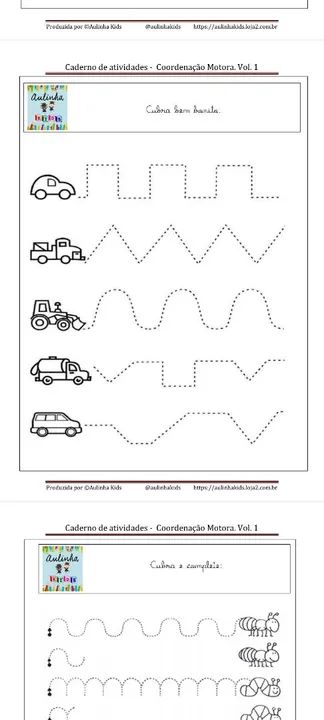 Caderno de Atividades Coordenação Motora Infantil para imprimir. - Foto 3