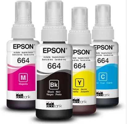 Kit 4 Tintas 664 Epson Original L120 L1300 L395 L396 L355  L365 L355 Tinta Impressora - Foto 4