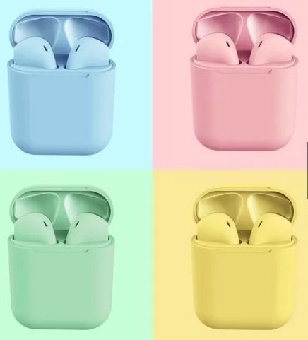 Fone de ouvido sem fio Bluetooth i12 Tws Inpods Macaron - Foto 2