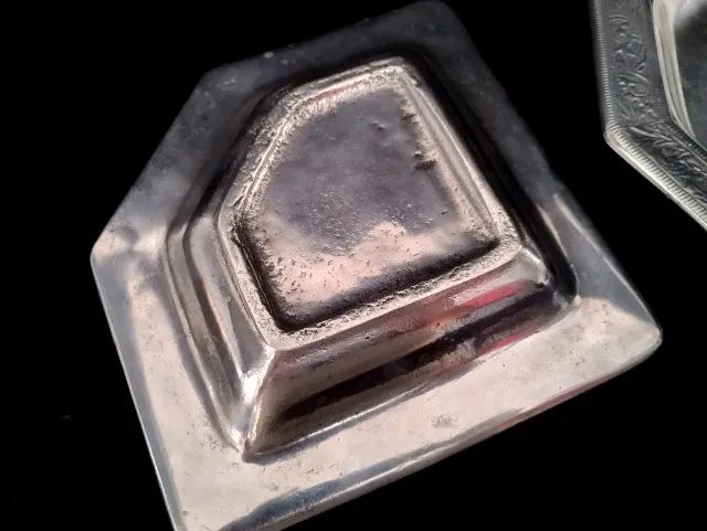 Decoração - Bandejas em Metal Prateado - Foto 3