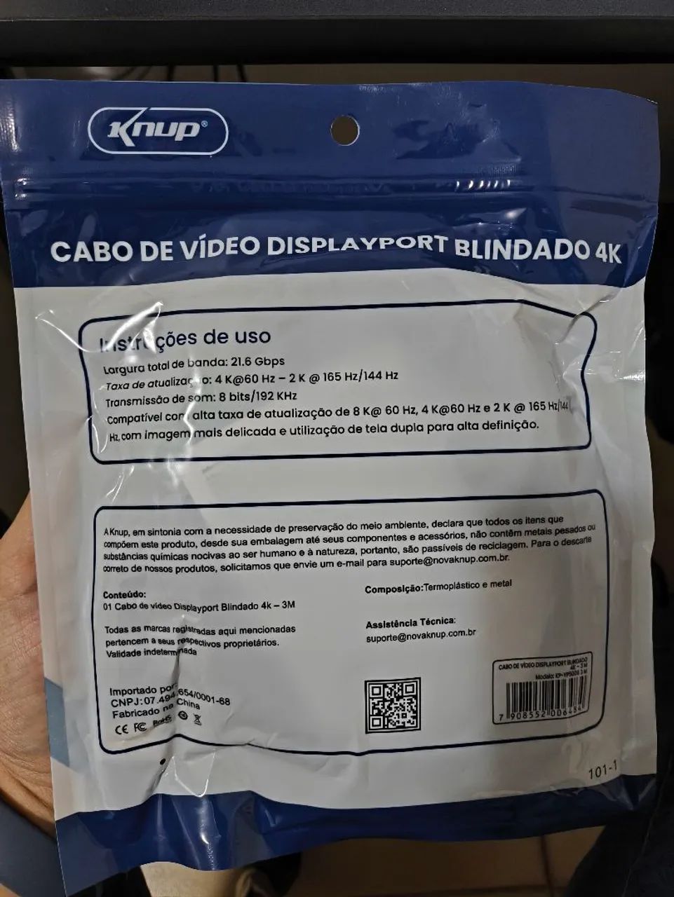 Cabo de vídeo displayport 3 metros - Anápolis  - Foto 4