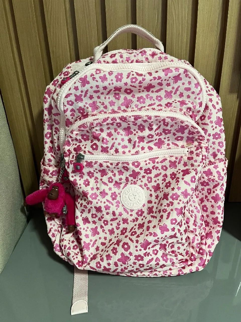 Mochila Kipling original estampada
