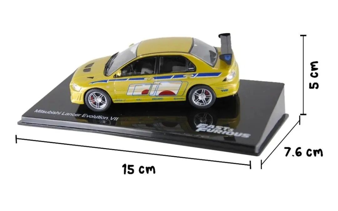 Miniatura Mitsubishi Lancer Evolution VII - Escala 1/43 - Coleção Velozes e Furiosos - Foto 2