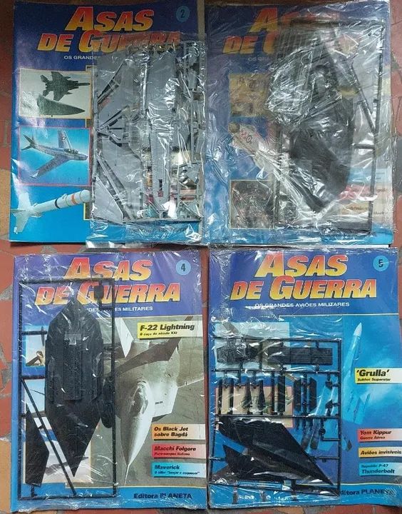 Revista Asas de Guerra + avião para montar