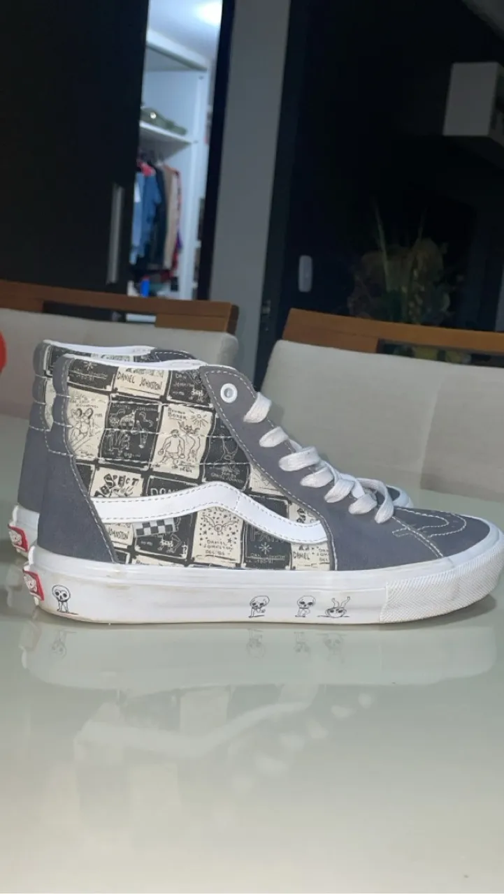 Tênis vans Skate Sk8-hi Daniel Johnston Raven