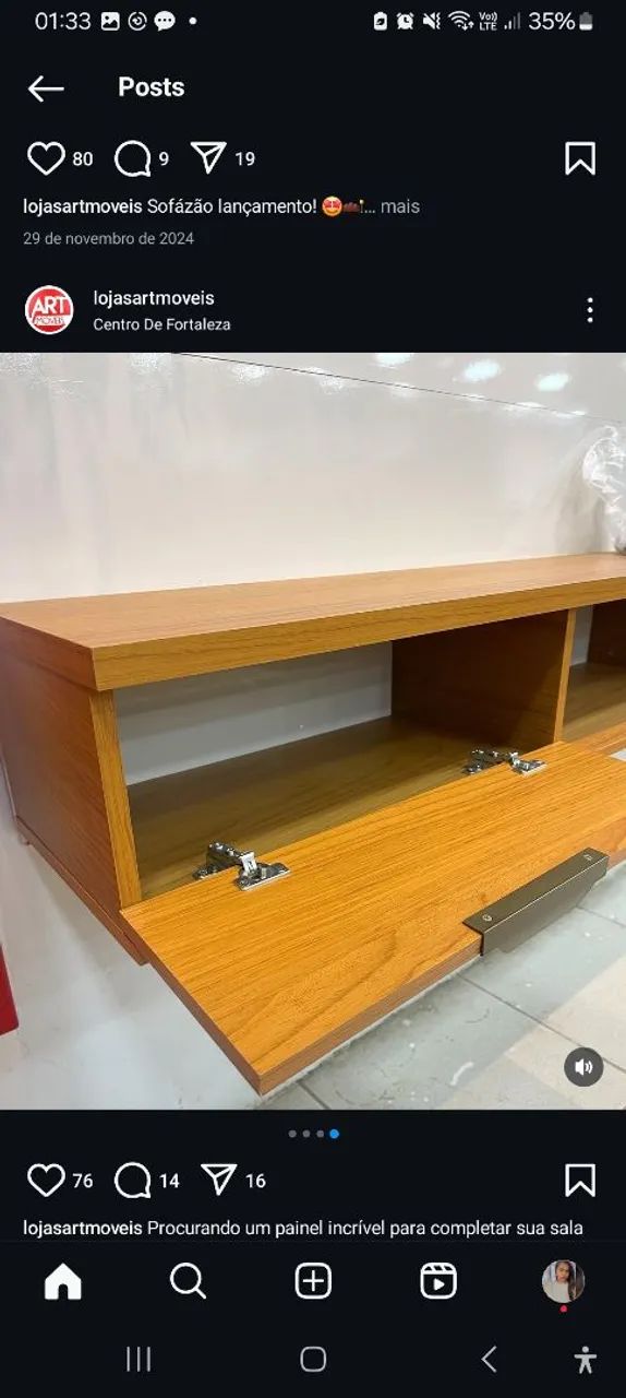 Painel para TV 55 polegadas com ripado - Foto 5