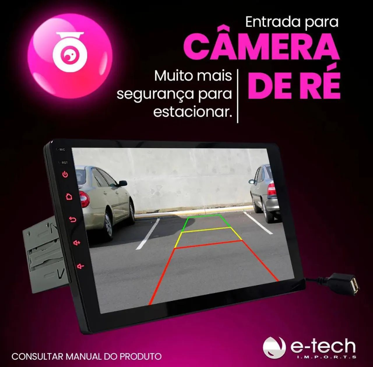 Central Multimídia dvd 9 polegadas 1 din som radio carrocom Iluminação RGB  - Foto 2
