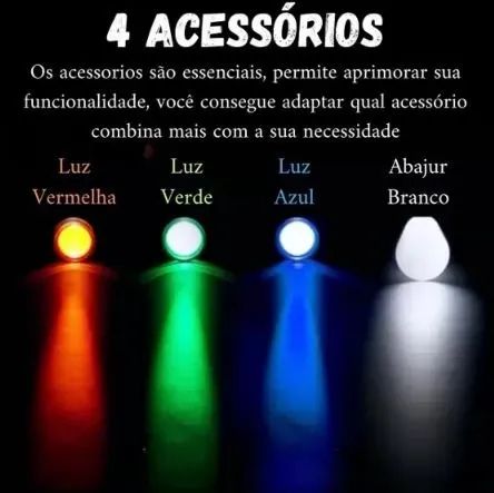Lanterna Light Sabre Led Portátil Acampamento Multifuncional - Foto 4