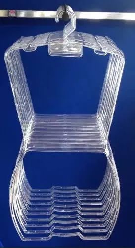 Cabides de plástico transparente para loja - Foto 2