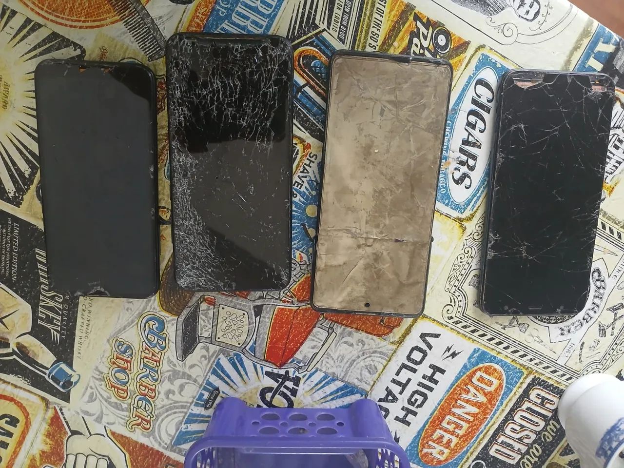 Telas de Celular Danificadas - Diversas Marcas