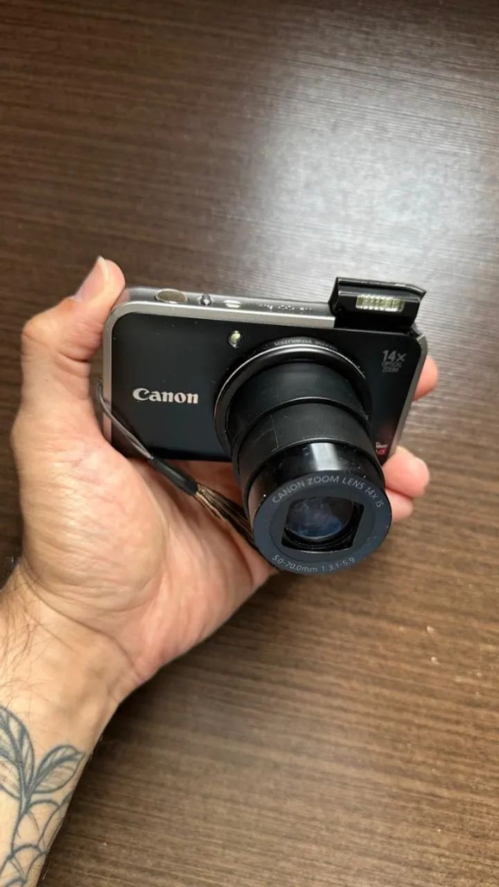 Canon Powershot Sx210 Is 14,1 Mp Com Zoom Ótico - Raridade!  - Foto 5