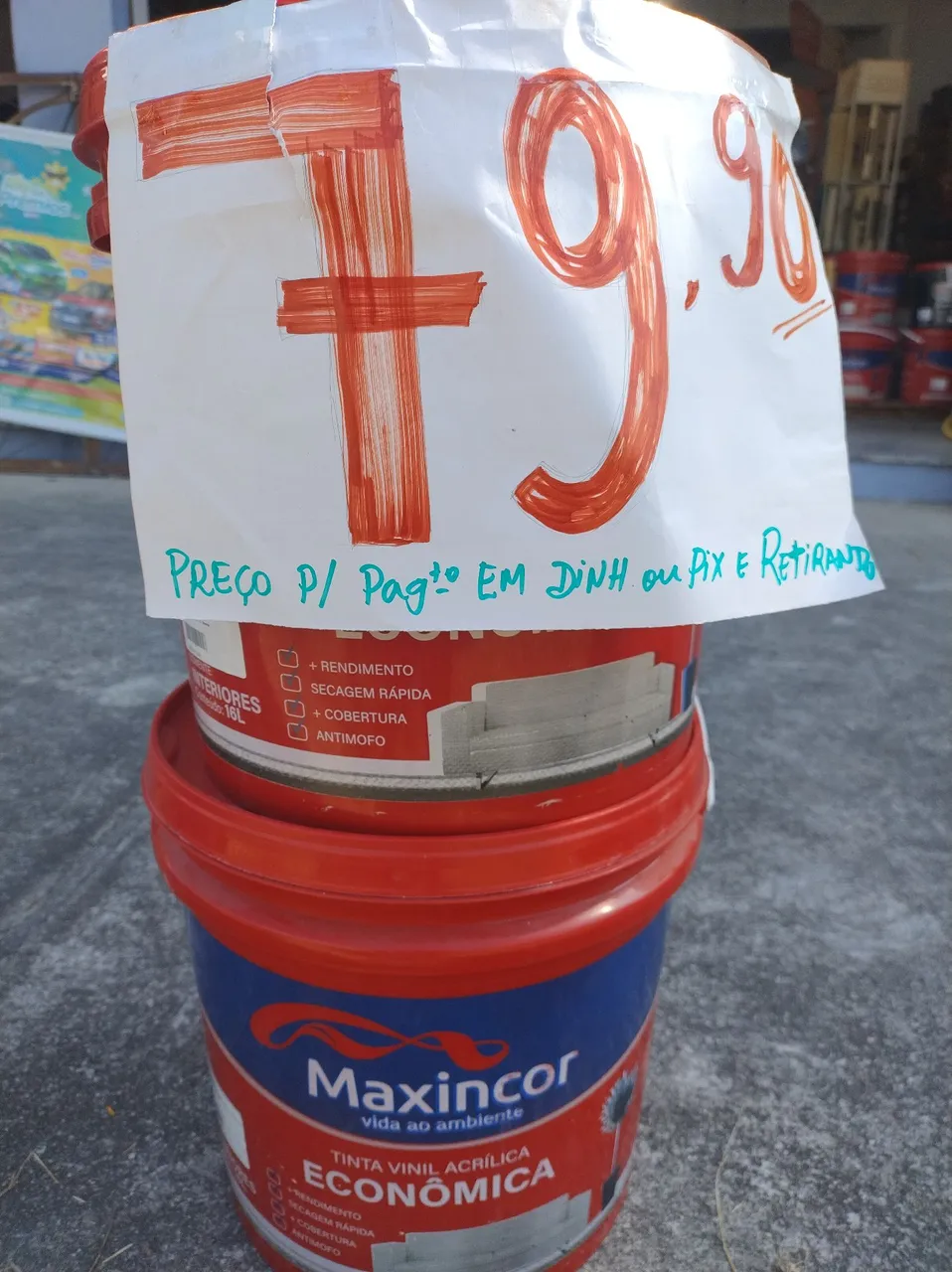 Tinta Acrílica Econômica Maxincor - R$79,90