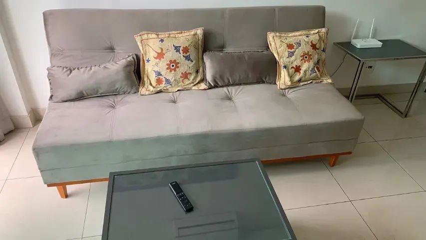 Sofá Cama Madri Bege Novo (Aprontar Entregar) - Foto 3