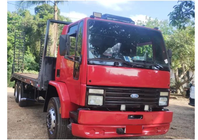 Ford Cargo 1418 Prancha ano 87 motor Cummins potente bomba grande turbinado e intercalado - Foto 4