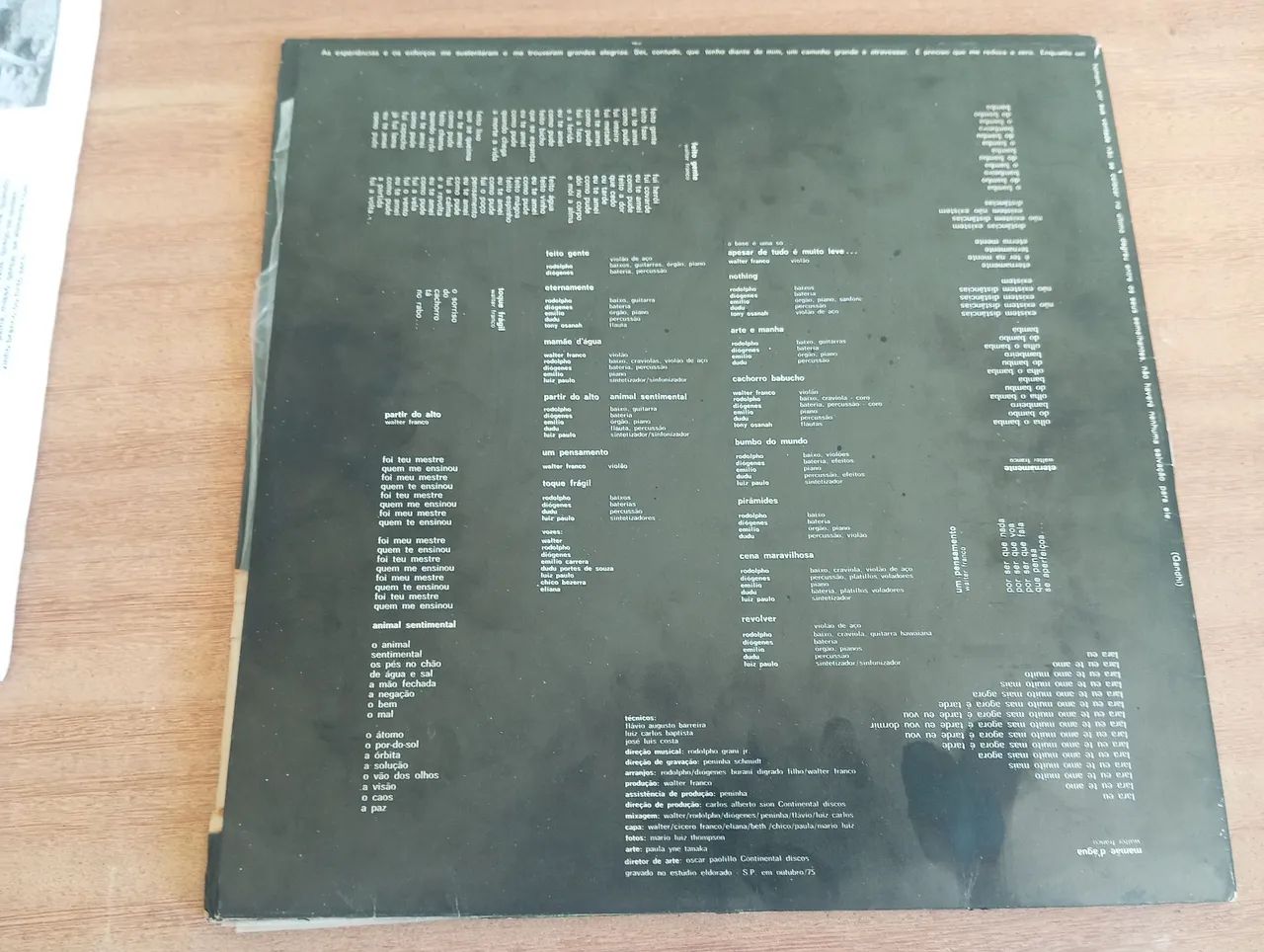 LP Vinil Walter Franco - Revolver (1975)  - Foto 4