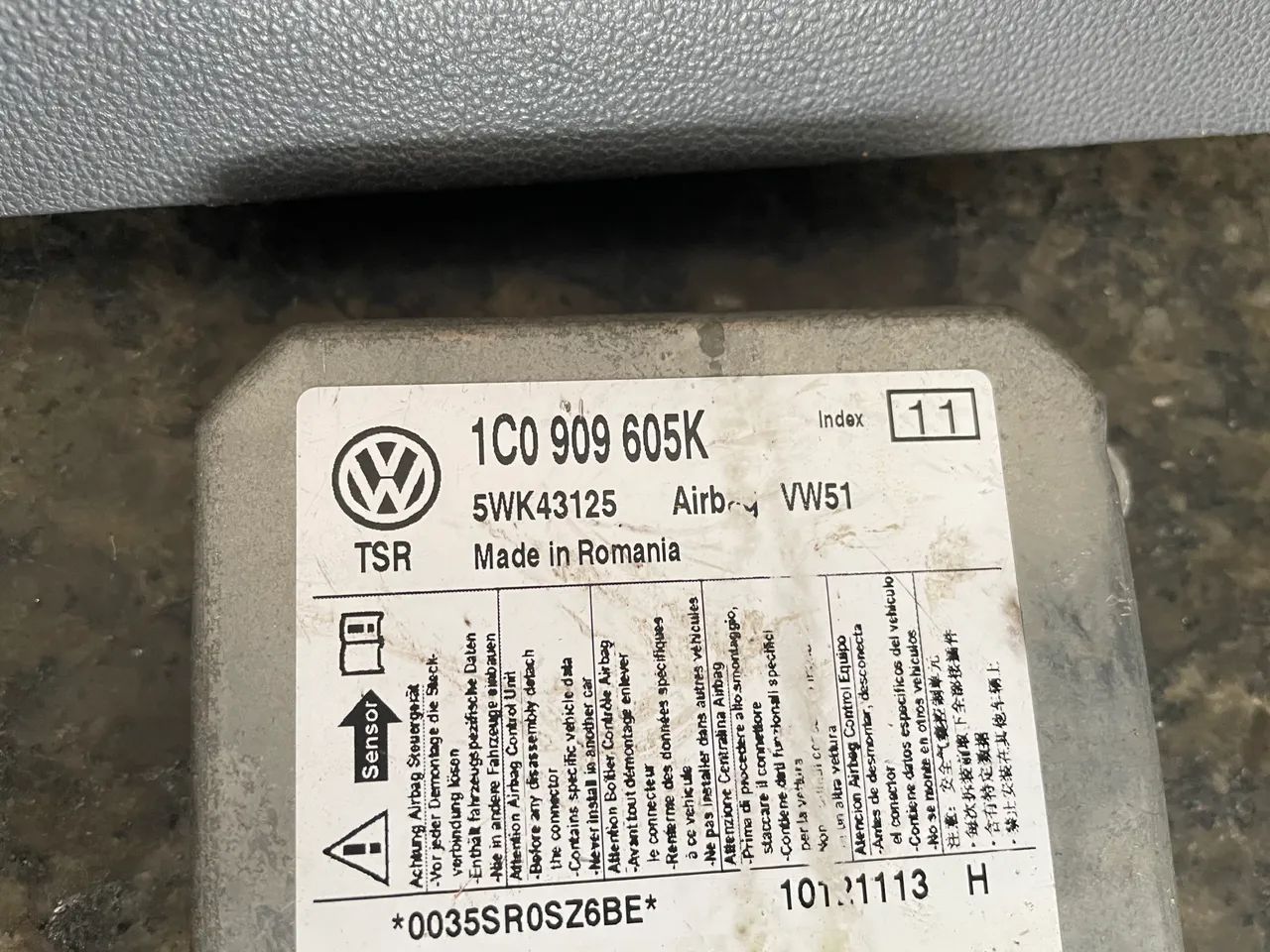 Kit airbag vw fox Crosfox spacefox 2011 a 2014 1c0909605k - Foto 7