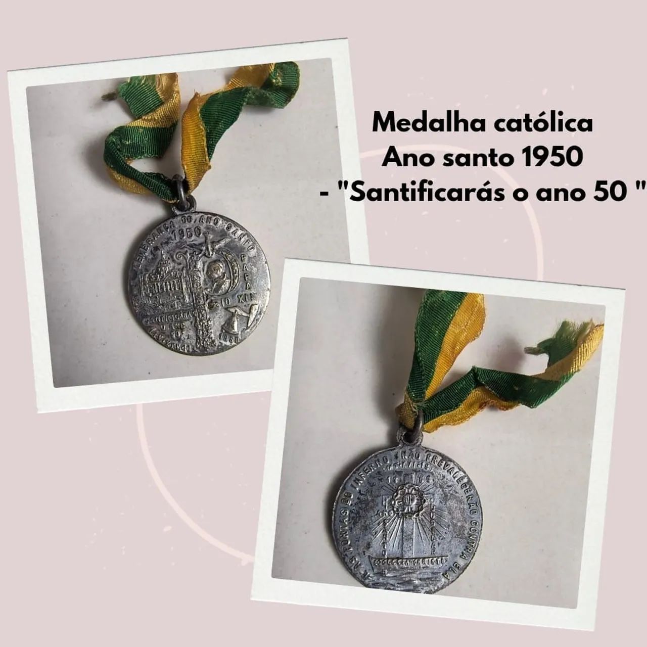 Moeda católica antiga - numismática 