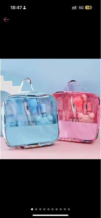 Kit de higiene para bebê - Azul e Rosa