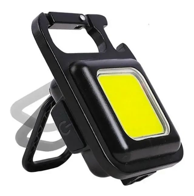 Mini Lanterna Led Potente Recarregável Com Abridor Mosquetão Cor da luz Branco - Foto 2