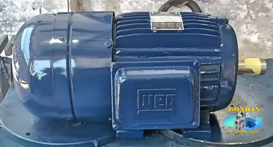 MotoFreio WEG 3cv/hp 2.2kw 6polos 1155rpm trifásico 220v 380v 440v com base de fixação
