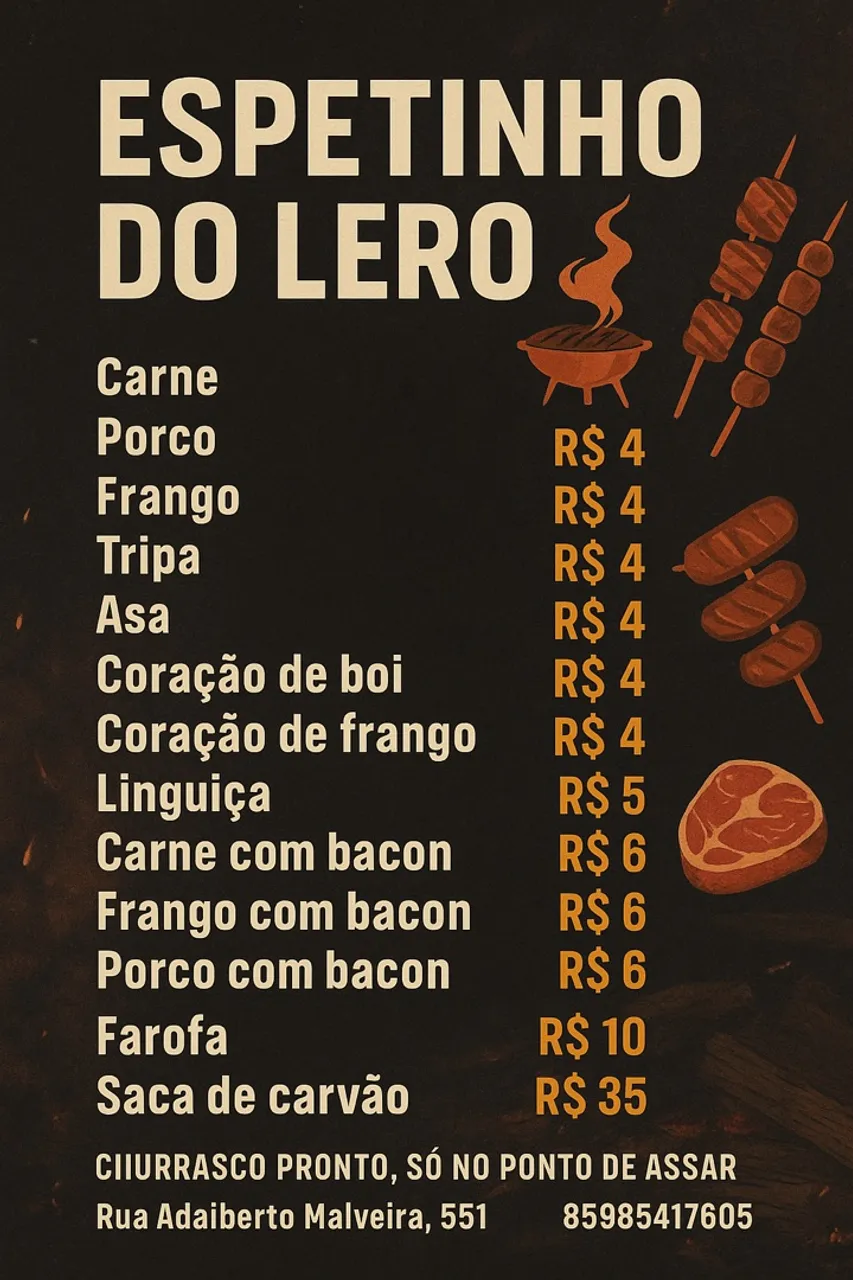 Espetinhos do Lero - Churrasco Delicioso!