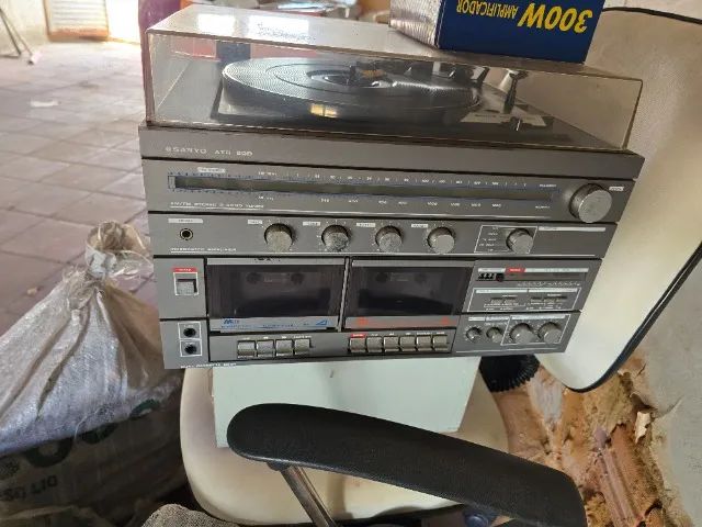 Rádio discos antigo
