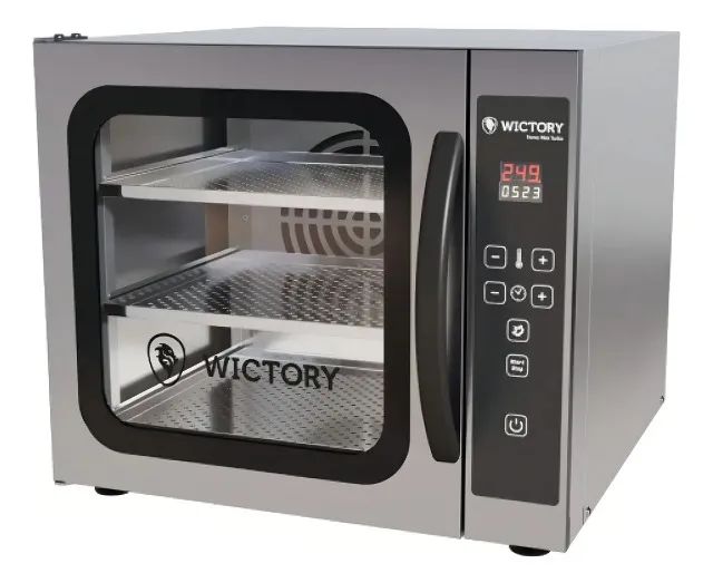 Forno Elétrico Mini Sem Vapor 3 Esteiras Convector Wictory - Foto 3