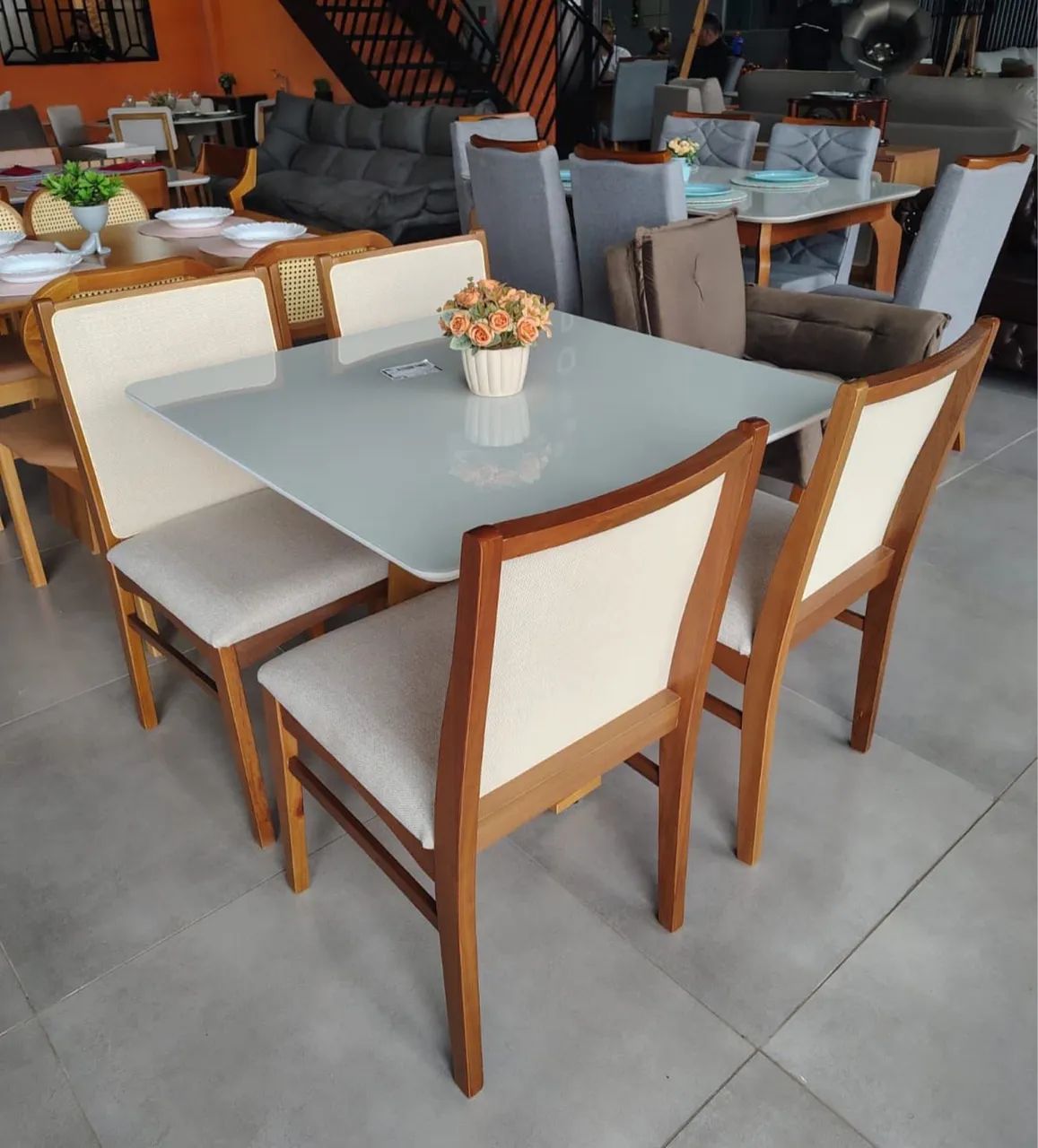 *MESA RUBI 90 x 90 c/ 4 CADEIRAS  - Foto 2