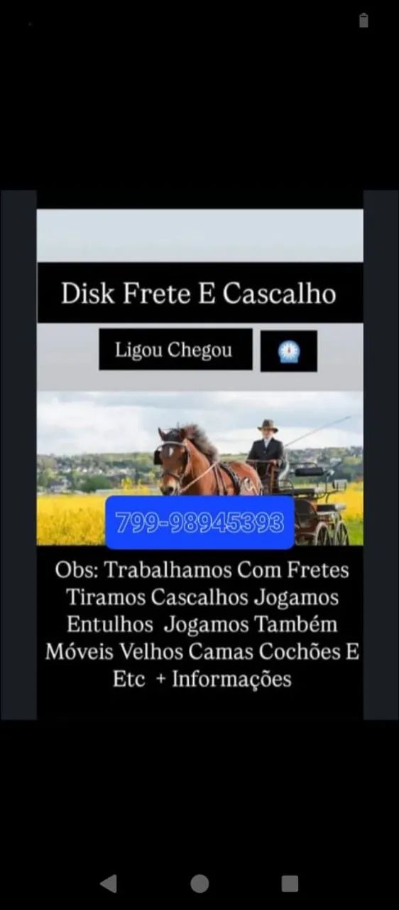 Disk Frete e Cascalho 