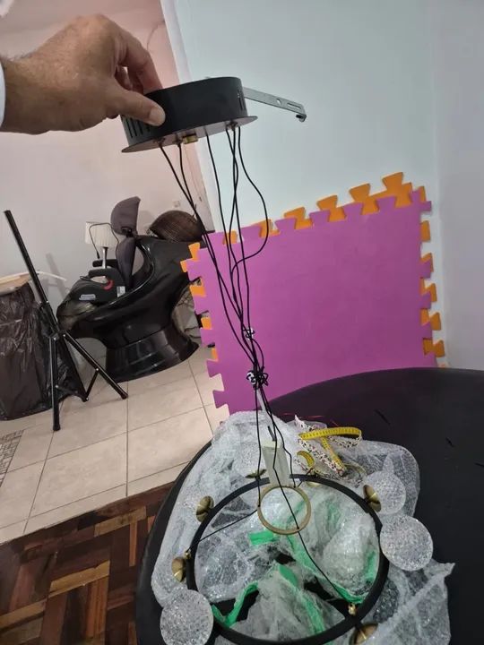 Lustre com 7 lâmpadas da marca Luminare - Foto 5