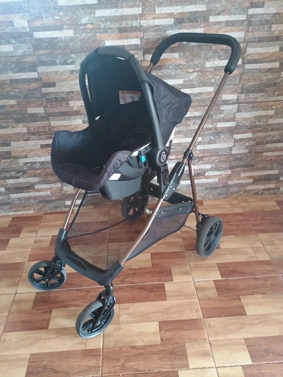 Carrinho Moisés + bebê conforto Galzerano  - Foto 3