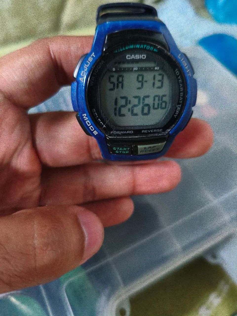 Relógio Casio Illuminator azul multi alarme - Foto 3