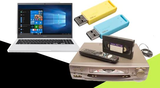 Conversão de fitas VHS/Cassete/hi8/Mini dv e dvd para pen drive em Cuiabá Mt