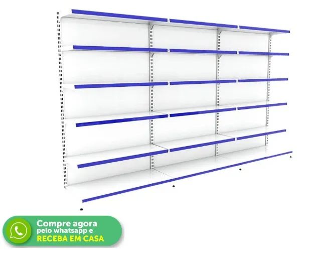 Gondola de Parede 6 Bandejas Polar 1,96M 