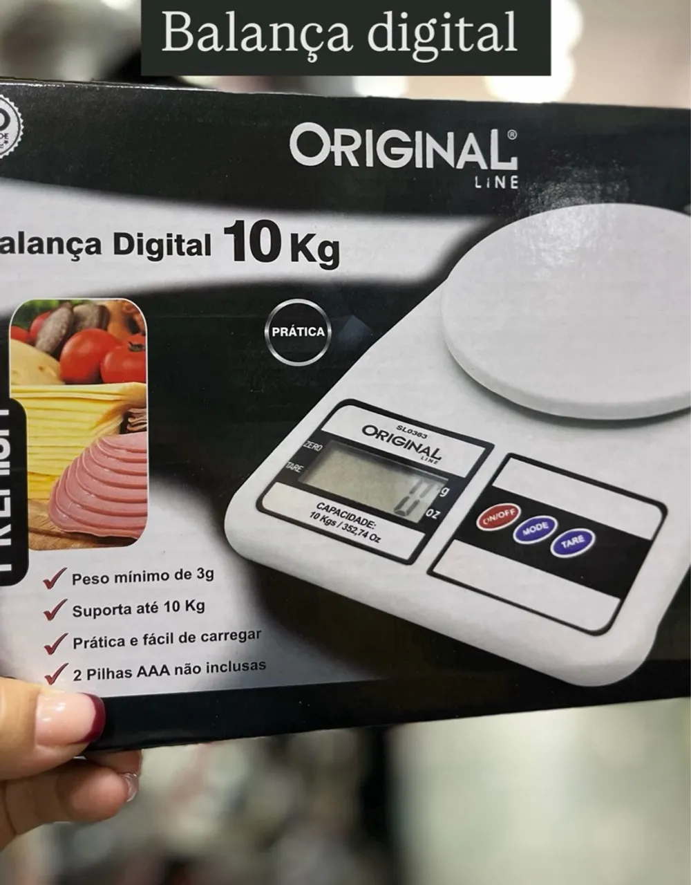 Balança Digital 10kg - Original Line