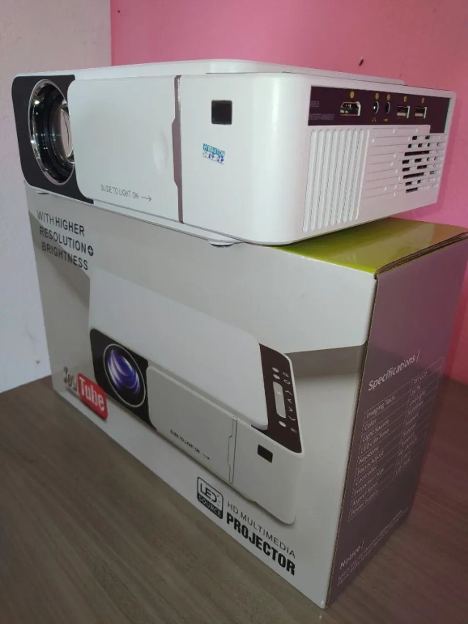 R$ 699,90_PR0JET0R Smart/WiFi PR0FiSSi0NAL 3.000Lumens 160 polegadas Z£R0 - Foto 6