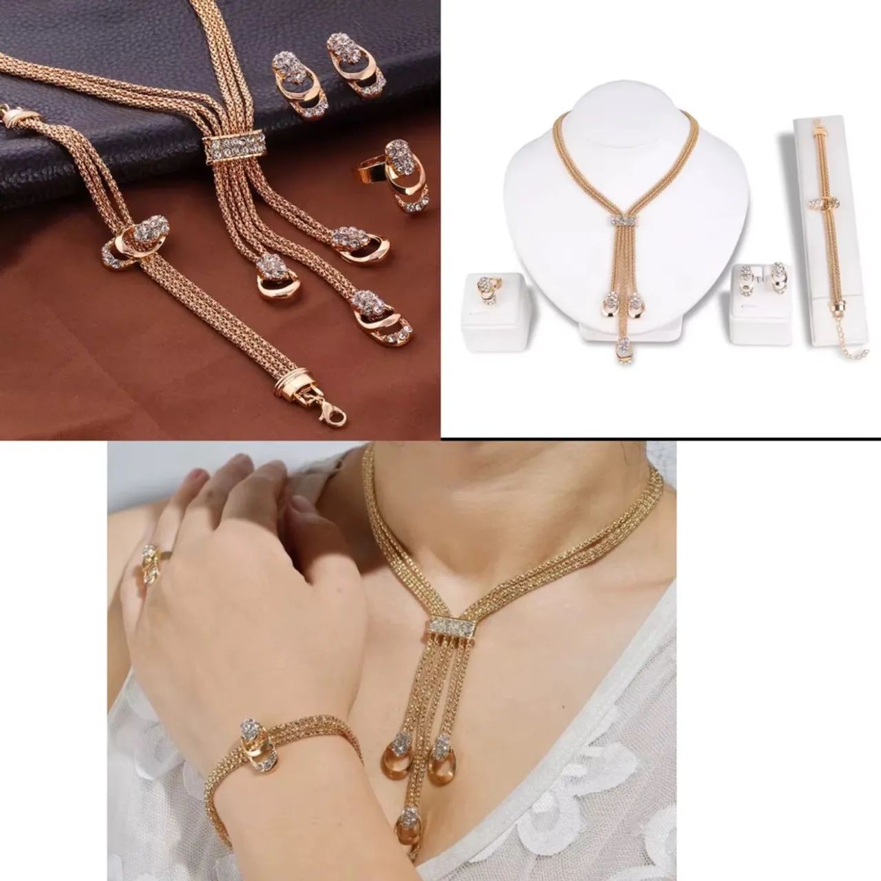 Conjunto de Bijuteria com 5 acessórios  - Foto 4