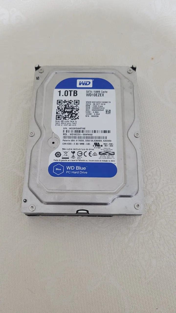 HD 1TB WD 3.5" Sata III 6Gb/s - HD INTERNO