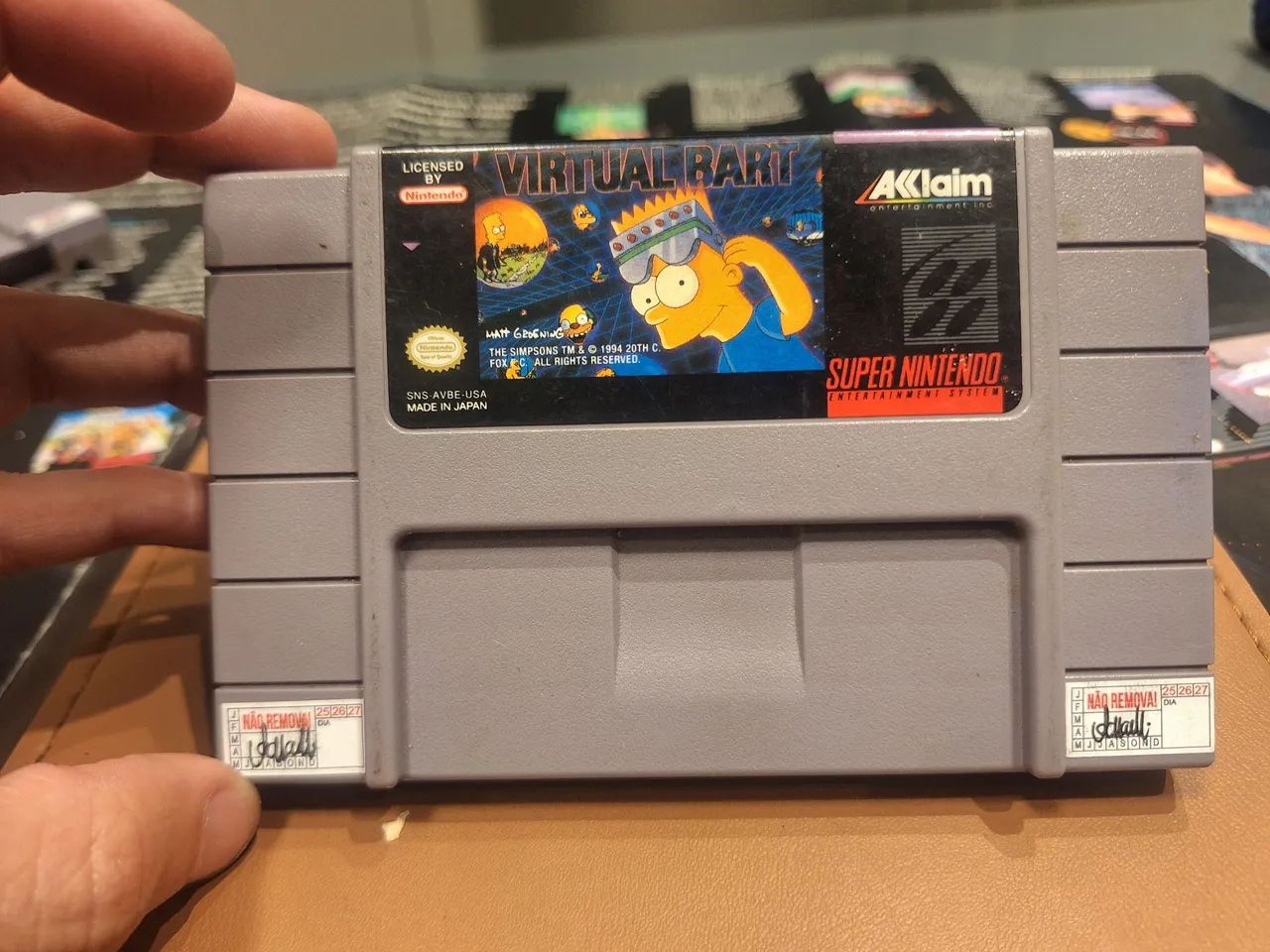 Virtual Bart Original - Super Nintendo SNES - Raro