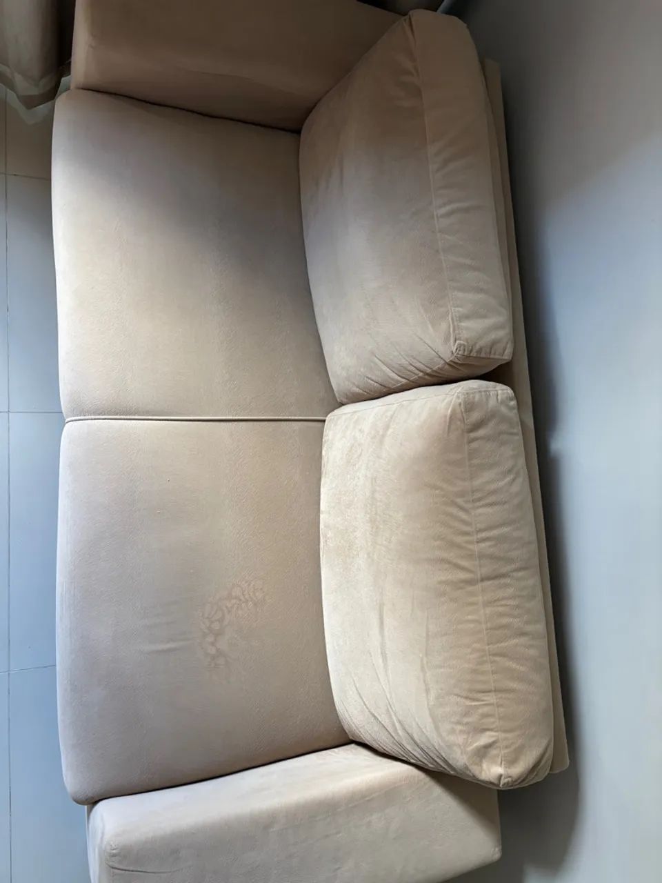 Sofá 03 lugares (bege) - Foto 5