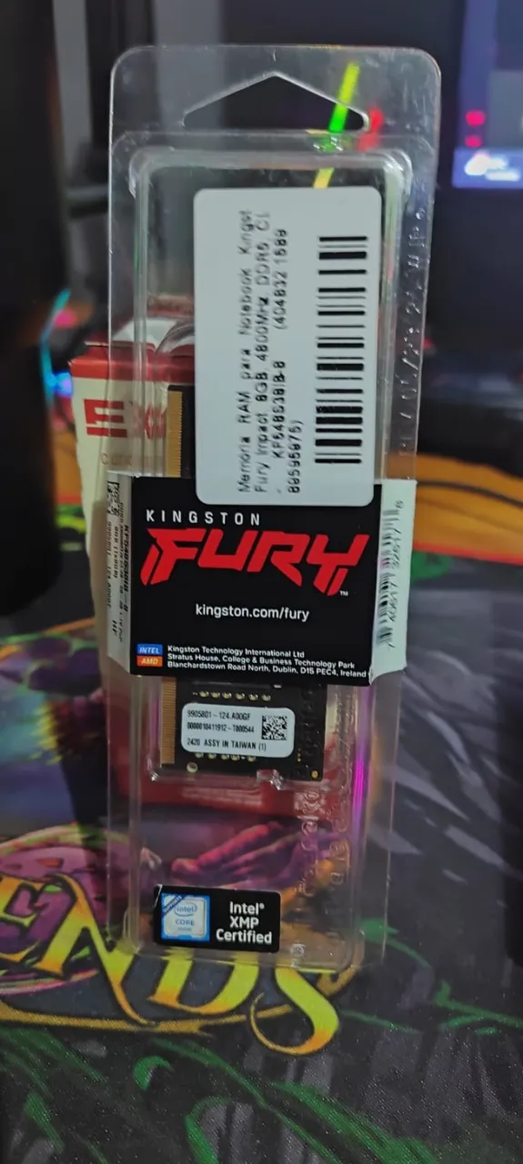 Memoria RAM DDR5 Fury 8GB 4800MHZ notebook
