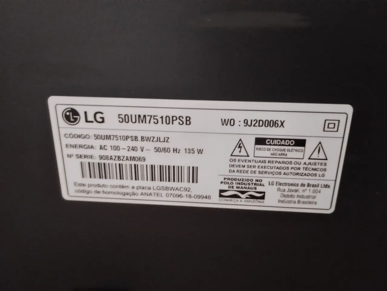 TV LG 50 4K quebrada - Foto 3