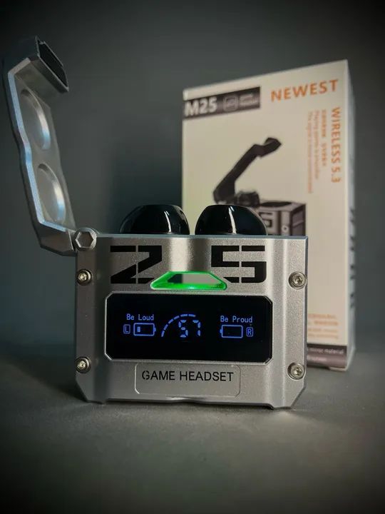 Fone Gamer M25 Wireless 5.3 com Microfone