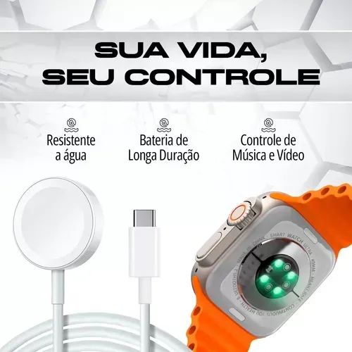 Smartwatch Series 10 Ultra W69+ Plus Nfc Super Amoled 2gb - Foto 2