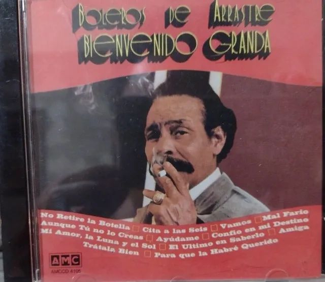 Cd de 1994 Boleros de Arrastre - Bienvenida Granda - AMC Music 