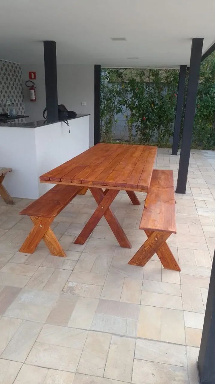 Mesas rusticas para sua área  gourmet  - Foto 2