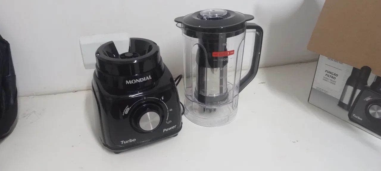 NOVO! Liquidificador Mondial Turbo Power 550W 2,2 Litros - Foto 2