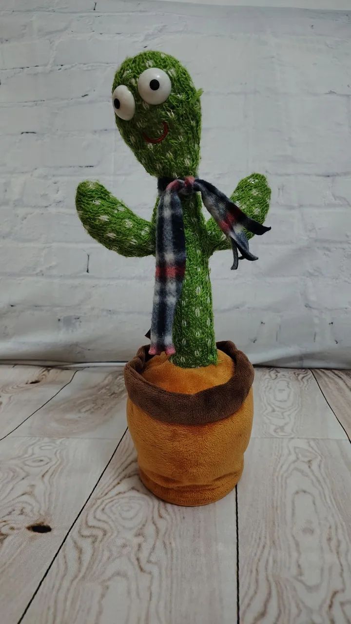 Cacto falante de pelúcia - interativo  - Foto 3