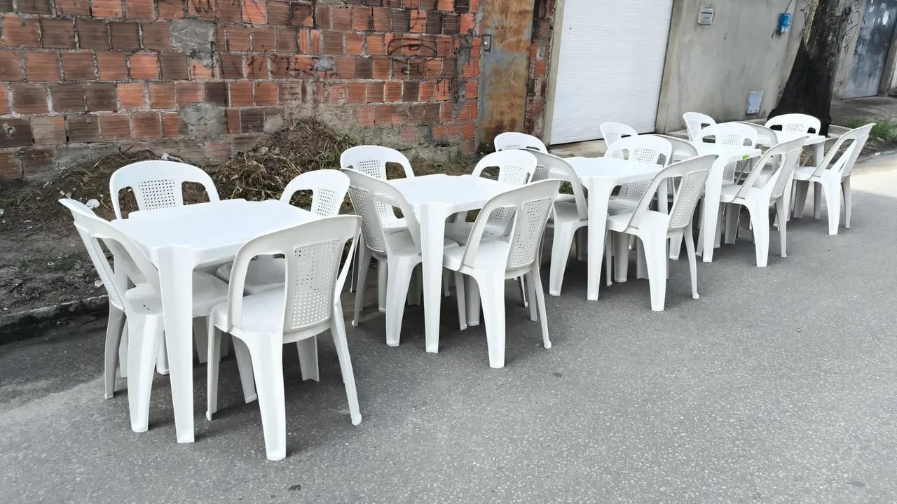 Conjunto de mesas e cadeiras para comércio - Foto 2