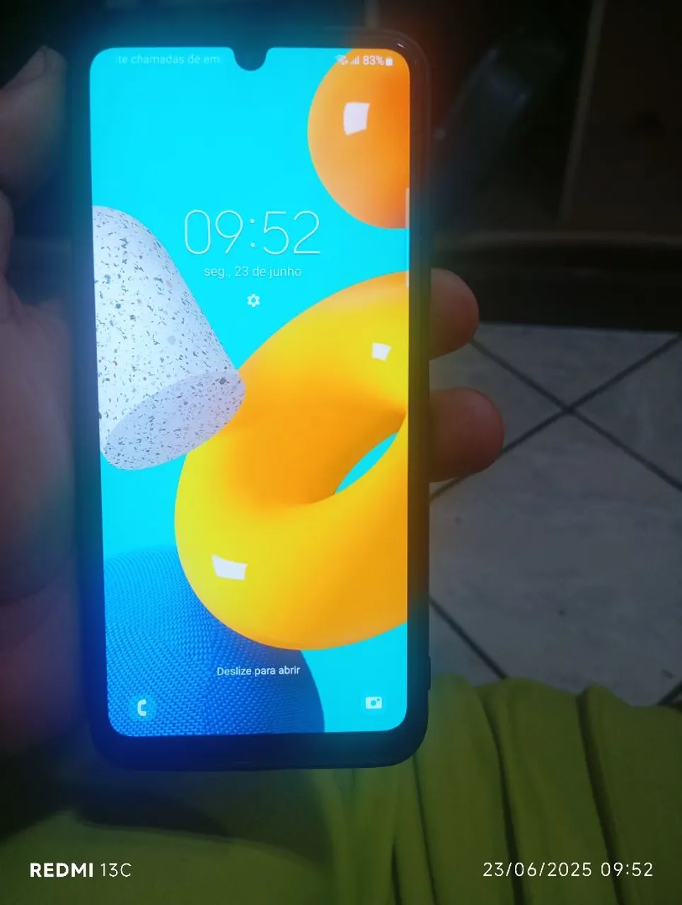 M32 touch parado pega quando quer